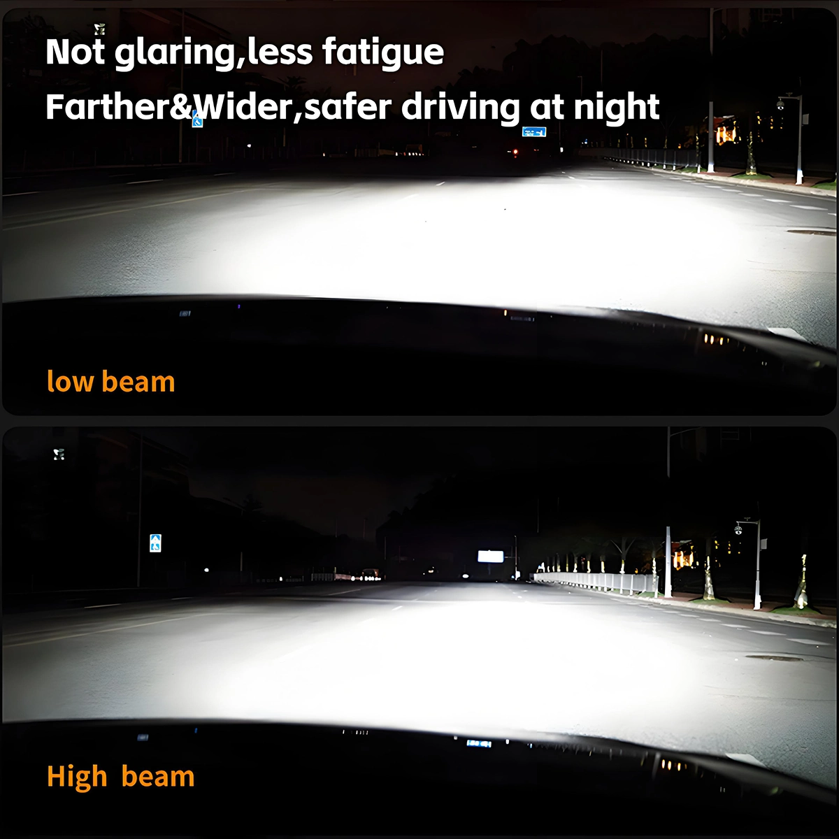 Super Bright 6-Copper-Tube Automotive LED Headlights