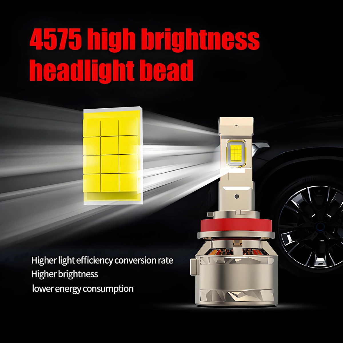 High-Power LED Automotive Laser Headlights