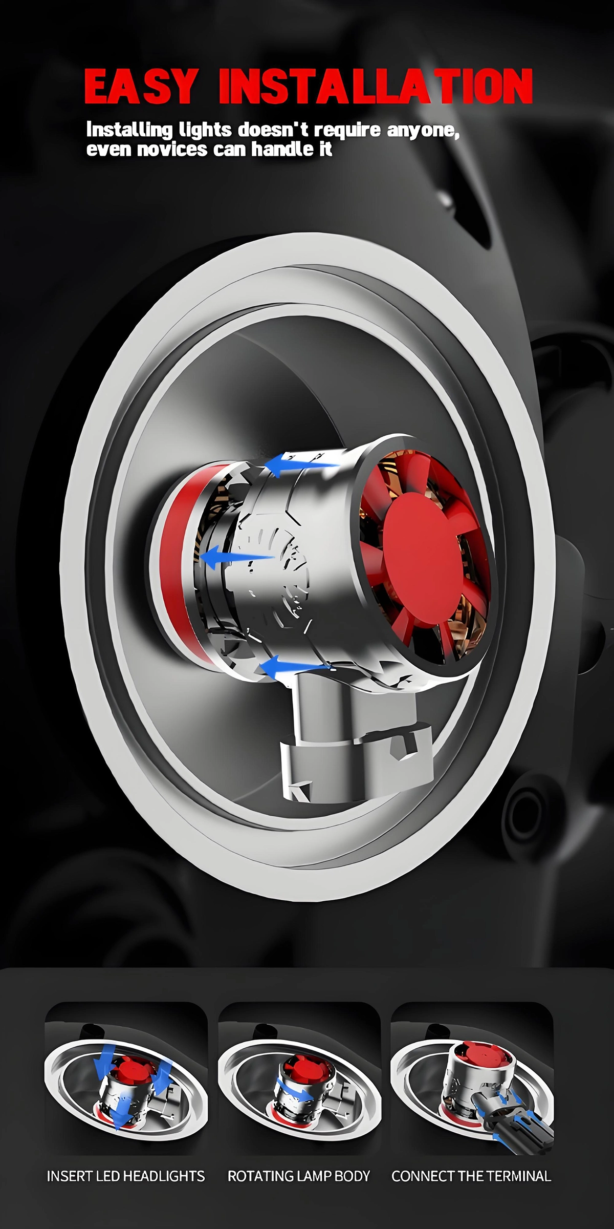 Durable Plug and Play Headlights