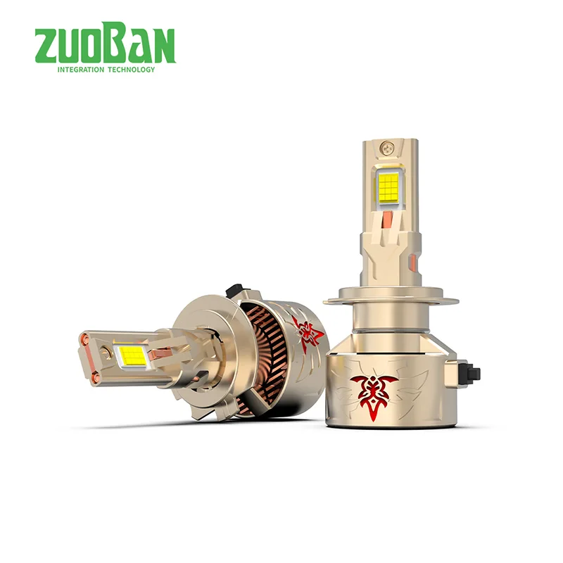 S26 Aviation Aluminum Alloy 240W Apat na Copper Tube Automotive LED Headlight